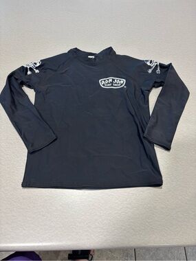 Ron Jon Surf Shop Black Long Sleeve Rash Guard boys size 8
